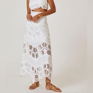 Raissa Lace Midi Skirt